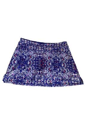 Tranquility Colorado Womens XL Blue Multicolor Activewear Skort Skirt